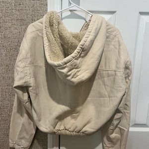 Cropped lined jacket